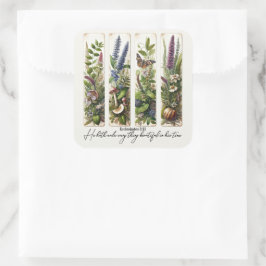 Alles mooi op Zijn tijd botanisch Vierkante Sticker