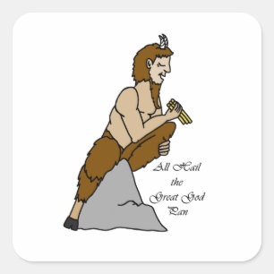 Alles naar de Grote God Pan Vierkante Sticker