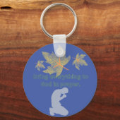 alles naar God brengen in gebed Sleutelhanger (Voorkant)