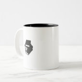 Alles-nachts lezen - Boekompboor Tweekleurige Koffiemok (Voorkant links)