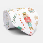 Alles Notenkraker Kerstvakantie Wit Stropdas (Opgerold)