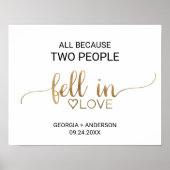 Alles omdat twee mensen verliefd werden poster (Voorkant)