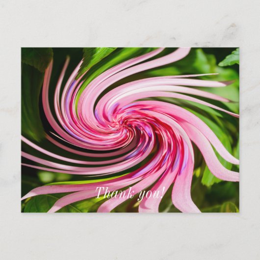 Alles omhoog gedraaid briefkaart (Voorkant)