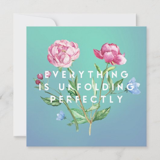Alles ontvouwt zich perfect - kaart (Voorkant)