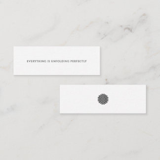 Alles ontvouwt zich perfect Mini-affirmatie Klantenkaartje