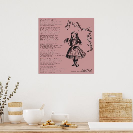 Alles op de gouden middag poster (Keuken)