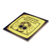 Alles op de juiste plaats - Retro Adventurer Tegeltje (Zijkant)