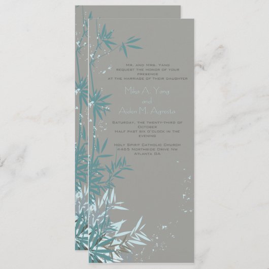 Alles op Zen Wedding Kaart (Voorkant / Achterkant)