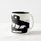 Alles opgepakt tweekleurige koffiemok (Voorkant rechts)