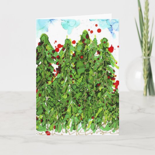 Alles opgerold voor kerstblanco kaart (Voorkant)