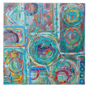 Alles opgewassen 6 x 6 keramische tapijten tegeltje