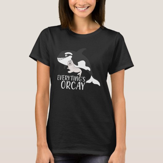 Alles Orcay Orka Whale Animal T-shirt (Voorkant)