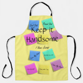 Alles over afdruk Apron Houd het handig Schort (Voorkant)