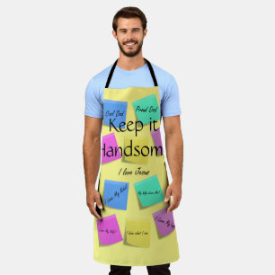 Alles over afdruk Apron Houd het handig Schort
