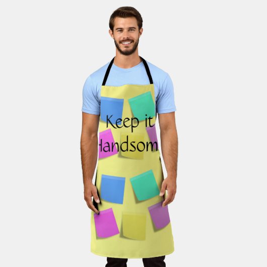 Alles over afdruk Apron Houd het handig Schort (Gedragen)