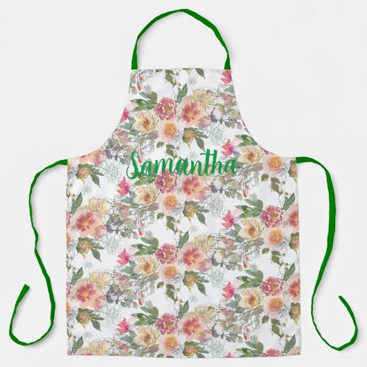 Alles over afdruk met aanpasbare tekst schort (Voorkant)