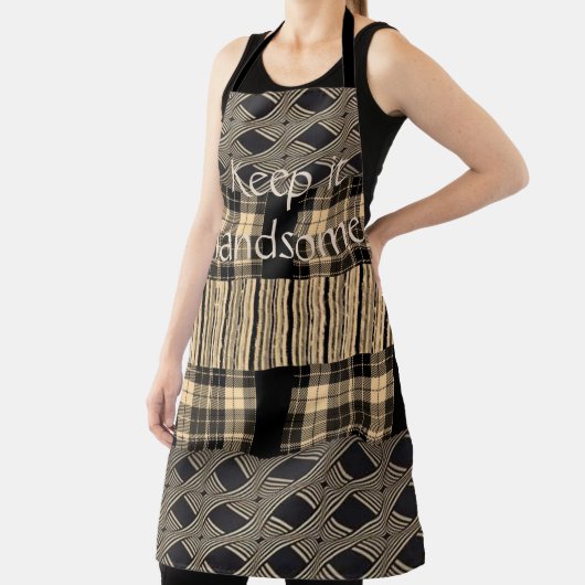 Alles over afdruk Schort Houd het handig, bruin st (Insitu)