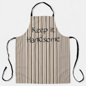 Alles over afdruk Schort Houd het handig, bruin st (Voorkant)