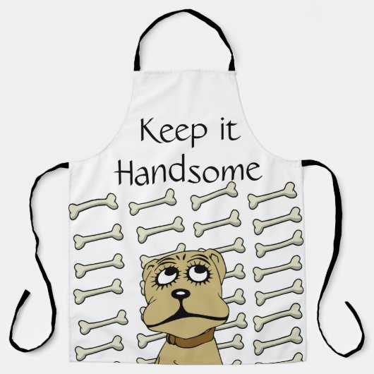 Alles over afdruk Schort Houd het handige Dog Bott (Voorkant)