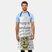 Alles over afdruk Schort Houd het handige Dog Bott (Gedragen)