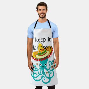 Alles over afdruk Schort Houd het handige octopus