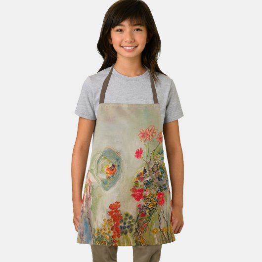 Alles-over-afdruk Schort van het kind, middelgroot (Insitu)