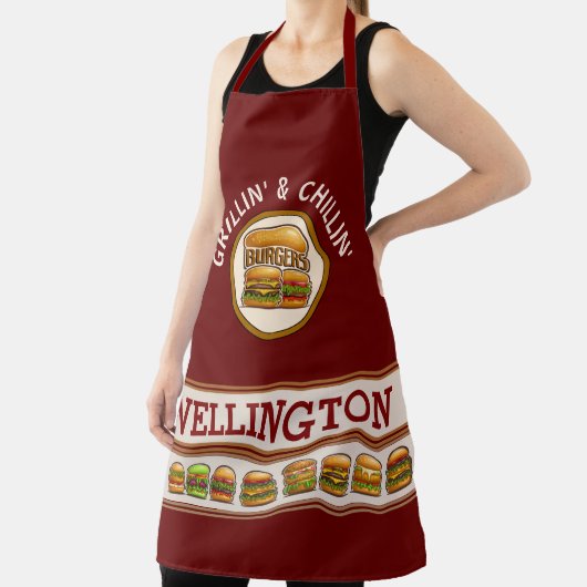 Alles-over-afdrukscherm voor branderboss schort (Insitu)