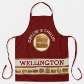 Alles-over-afdrukscherm voor branderboss schort (Voorkant)