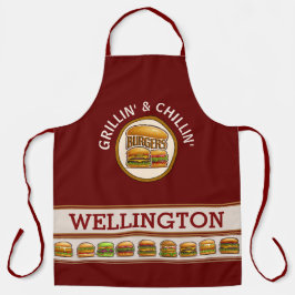 Alles-over-afdrukscherm voor branderboss schort