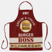 Alles-over-afdrukscherm voor branderboss schort (Voorkant)