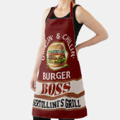 Alles-over-afdrukscherm voor branderboss schort (Insitu)