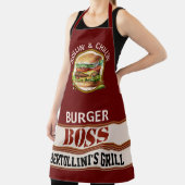 Alles-over-afdrukscherm voor branderboss schort (Insitu)