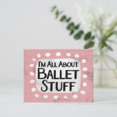 Alles over Ballet Stuff Briefkaart (Staand voorkant)