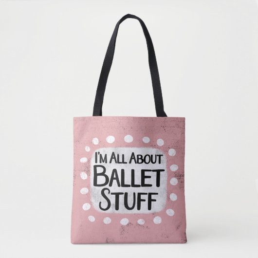 Alles over Ballet Stuff Canvas tas (Voorkant)