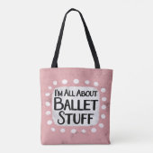 Alles over Ballet Stuff Canvas tas (Achterkant)