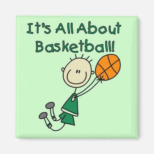 Alles over Basketball Tshirts en cadeaus Magneet (Voorkant)