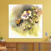 Alles over bijen I Canvas Afdruk (Insitu (Woonkamer))