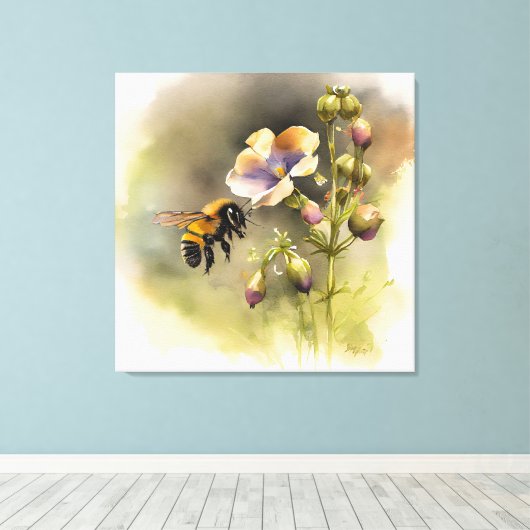 Alles over bijen I Canvas Afdruk (Insitu (Houten vloer))