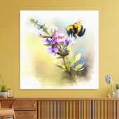 Alles over bijen V Canvas Afdruk (Insitu (Woonkamer))