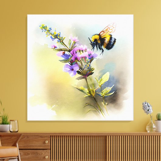 Alles over bijen V Canvas Afdruk (Insitu (Woonkamer))