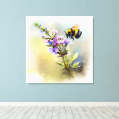 Alles over bijen V Canvas Afdruk (Insitu (Houten vloer))