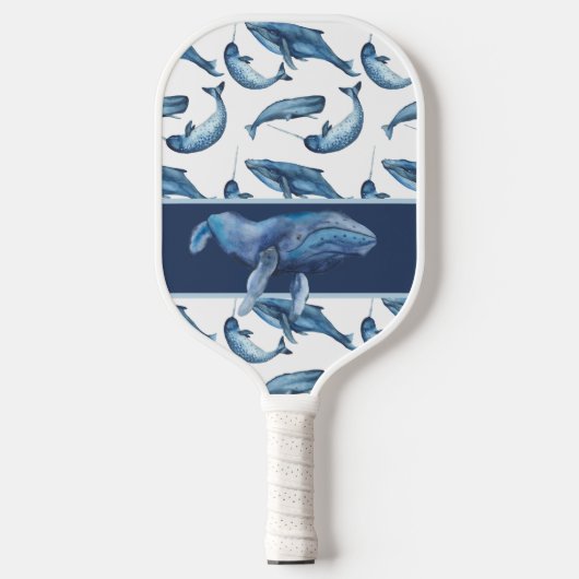 ALLES OVER BLUE WHALES Pickleball Paddle (Voorkant)