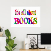 Alles over boeken poster (Thuiskantoor)