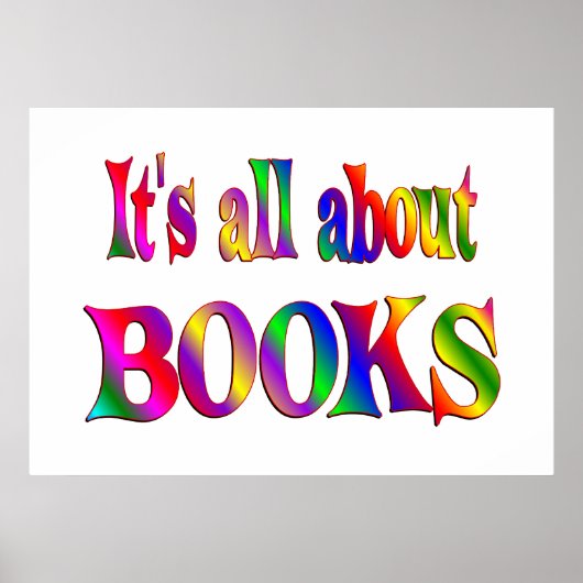Alles over boeken poster (Voorkant)