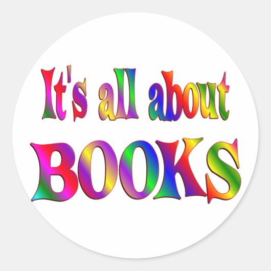 Alles over boeken ronde sticker (Voorkant)