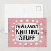 Alles over Breien Stuff Briefkaart (Voorkant / Achterkant)