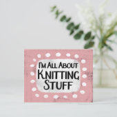 Alles over Breien Stuff Wenskaart Kaart (Staand voorkant)
