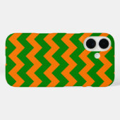 Alles over Chevron Print Kelly Green en Sinaasappe Case-Mate iPhone Case (Achterkant (horizontaal))