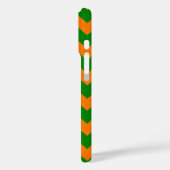 Alles over Chevron Print Kelly Green en Sinaasappe Case-Mate iPhone Case (Achterkant / Links)