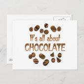 Alles over chocolade briefkaart (Voorkant / Achterkant)